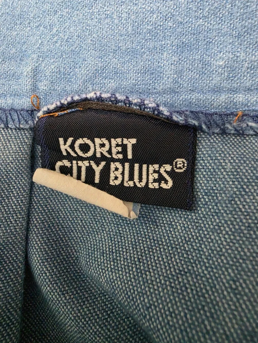 Kotet City Blues 90s Vintage Light Blue Wrap Casual Preppy Midi Skirt Sz 10